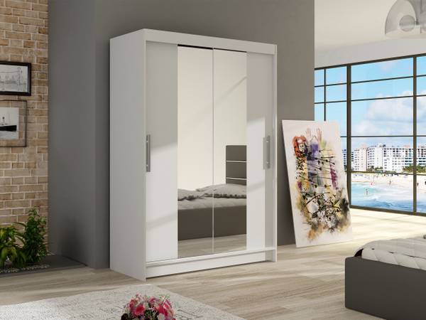 Kleiderschrank Miami II Weiß