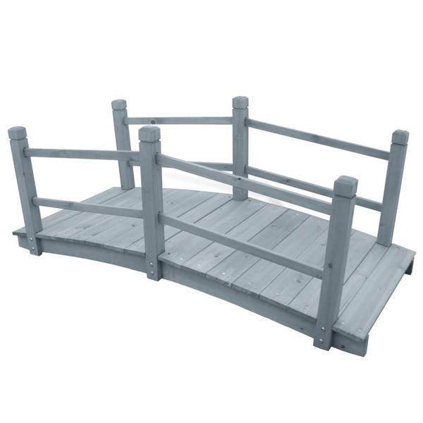 Gartenbrücke 3004590 Grau - Tanne - 60 x 56 x 140 cm