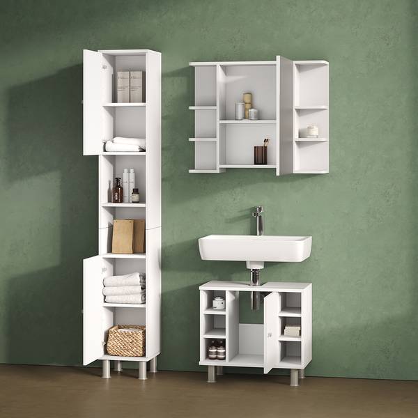 Badspiegelschrank Fucino 52476 Weiß