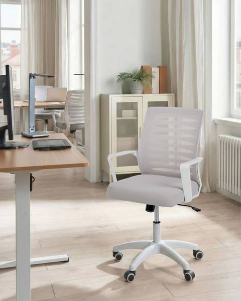 Bürostuhl RADIANT Grau - Hellgrau - Weiß