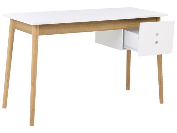 Schreibtisch FENESTRA Braun - Weiß - Holzwerkstoff - 120 x 75 x 50 cm