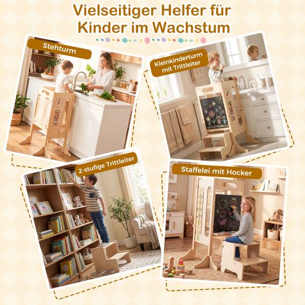 Lernturm TK32586DE Braun - Holzwerkstoff - 71 x 90 x 73 cm