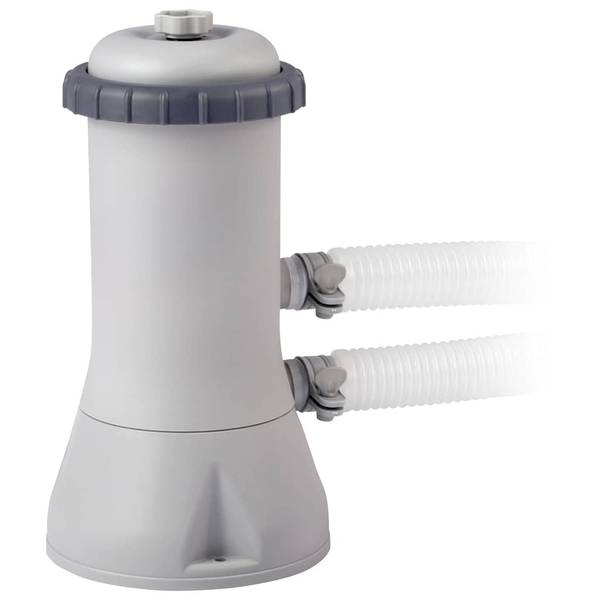 Schwimmbecken 3202887 Grau - Metall - 427 x 107 x 427 cm