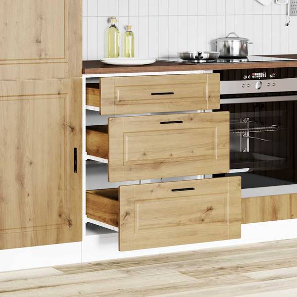 küchenschubladen einlagen Maßgefertigte Schubladeneinsätze aus Holz Fabric:Performance Textured Velvet I NUBUCK: Latte