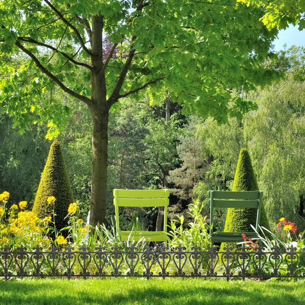 Lot de 6 bordures de jardin en plastique Noir - Polypropylène - 61 x 33 x 1 cm