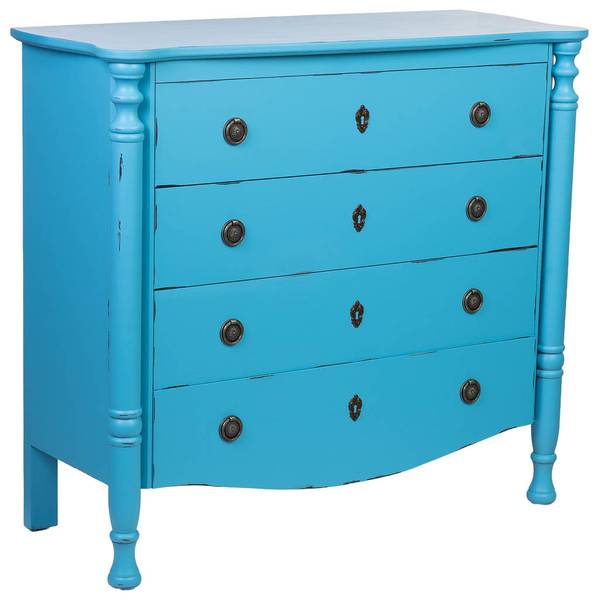 Kommode 4523366138 Blau - Holzwerkstoff - 100 x 90 x 40 cm