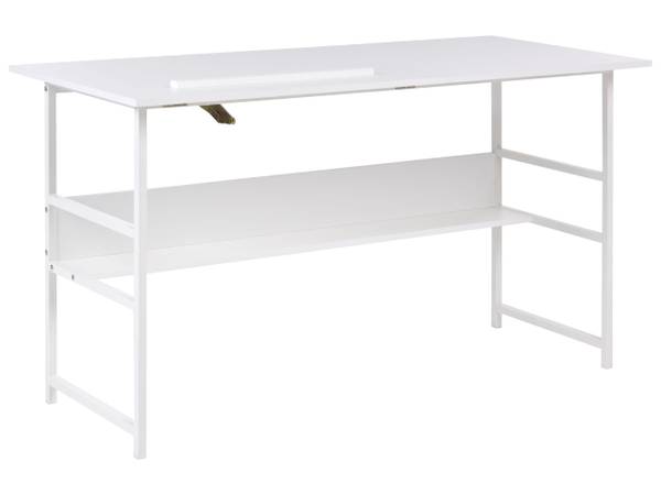Schreibtisch ORAN Weiß - Holzwerkstoff - 140 x 76 x 60 cm