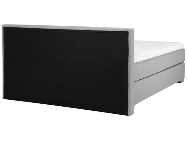 Boxspringbed CONSUL 4-delig grijs - textiel - 191 x 91 x 212 cm