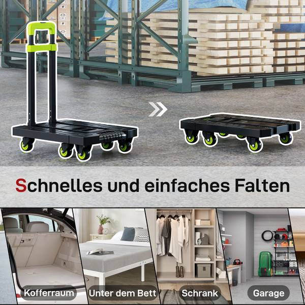 Sackkarre B71-070V00GN Grün - Metall - 35 x 102 x 49 cm