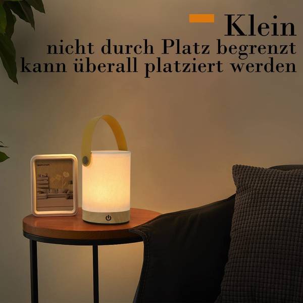 Lampe de table LED Handtasche Blanc - Bois manufacturé - 10 x 15 x 10 cm