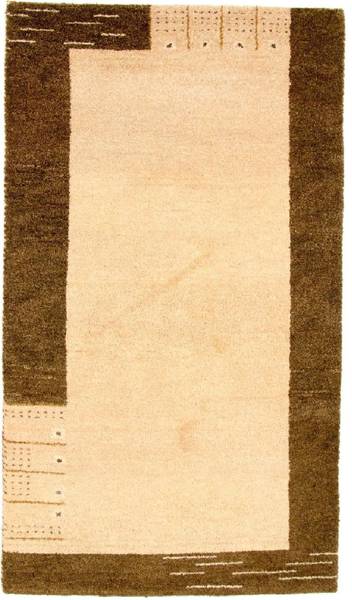 Handgeknüpft Wollteppich Beige - Wolle - 91 x 2 x 160 cm