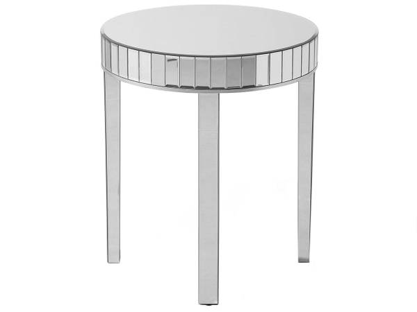 Beistelltisch RIMARDE Silber - Klarglas - 60 x 71 x 60 cm