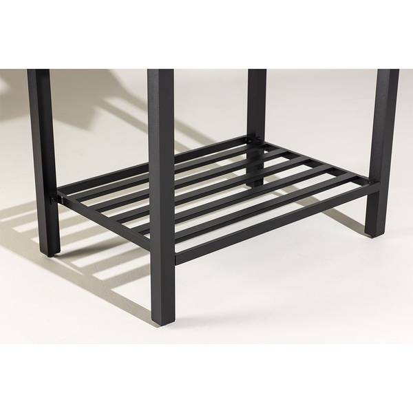 Outdoorküche Alicante Schwarz - Metall - 60 x 128 x 90 cm