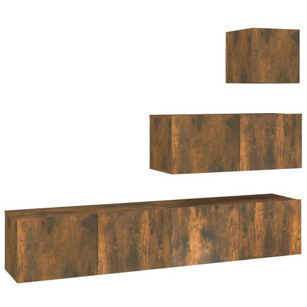 TV-Schrank 3014788-1 (4-teilig) Raucheiche Dekor