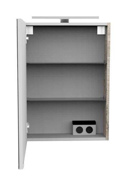 Spiegelschrank SBC Stanford Braun Grau - Holzwerkstoff - 60 x 75 x 32 cm