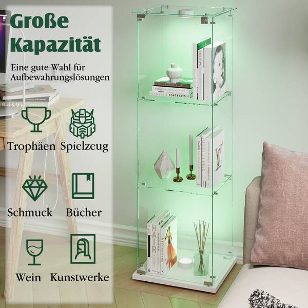 Vitrinenschrank CCJY01 Weiß