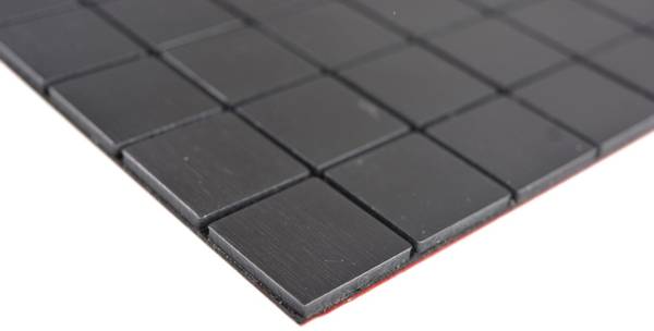 Mosaikfliesen 200-L3B Selbstklebend Schwarz - Metall - 29 x 29 x 29 cm