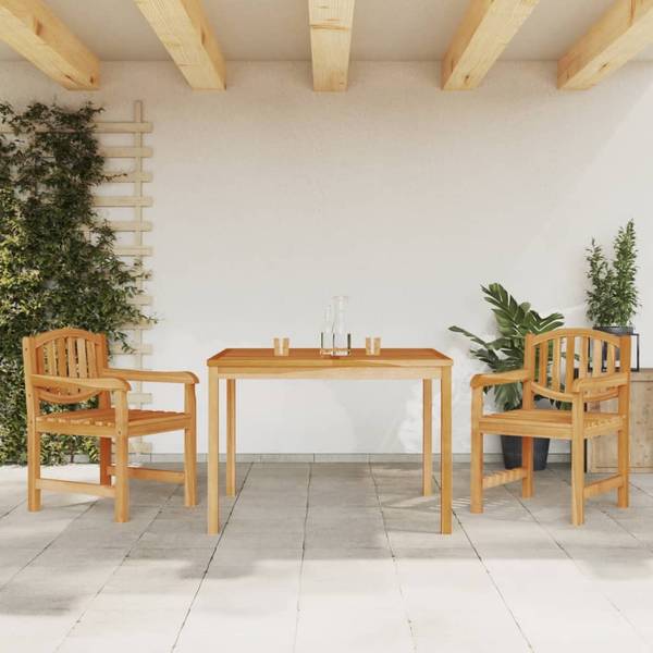 Garten Essgruppe 3029216-1 (3-teilig) Braun - Teakholz - 110 x 77 x 110 cm