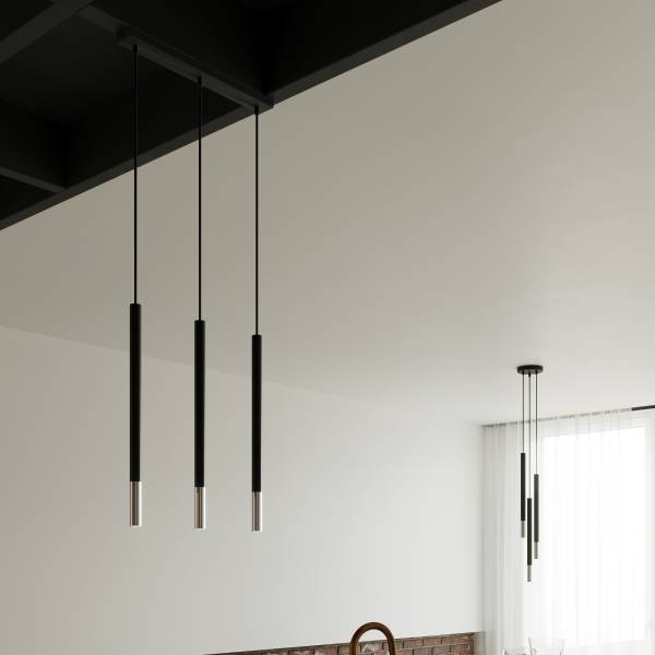 Pendelleuchten Mozaica LED 4000K Grau - 5 x 30 cm