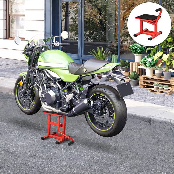 Motorradheber C30-011RD Rot - Metall - 34 x 43 x 48 cm