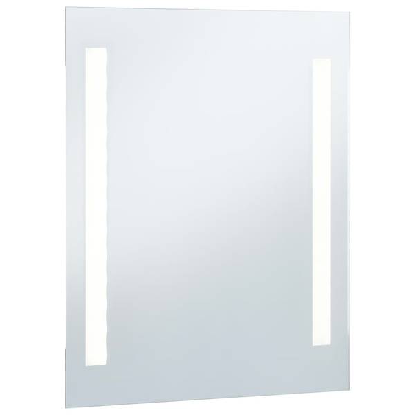 Miroir de salle de bain 3000277 Argenté - Verre miroir - 60 x 80 x 1 cm