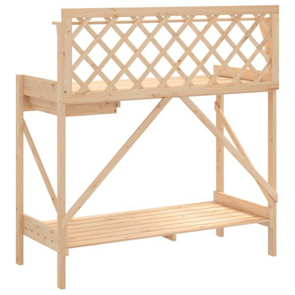 Oppottafel 3033571 bruin - massief hout - 50 x 117 x 110 cm