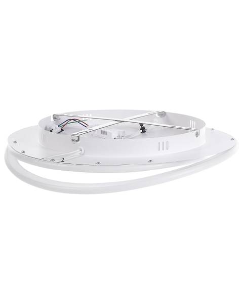 Deckenlampen LEYLAN 2-tlg Weiß - Bambus - 50 x 10 x 50 cm