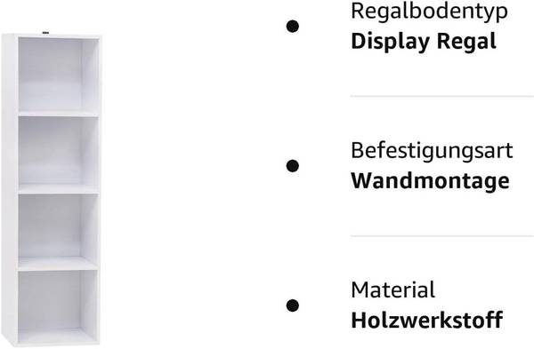 Bücherregal Cynthia Ⅰ Weiß