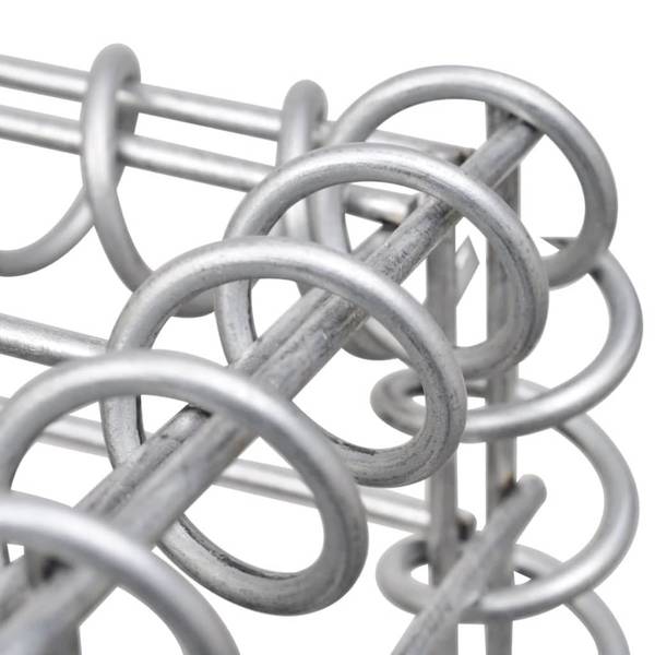 Gartenzaun DE781 Silber - Metall - 30 x 100 x 200 cm