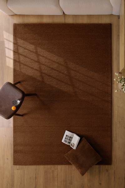 Wollteppich Castello ONE Braun - 140 x 200 cm