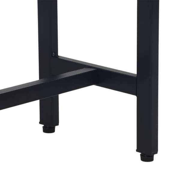 Breiter Konsolentisch Industrial Design Schwarz - Braun - Eisen - 160 x 81 x 20 cm