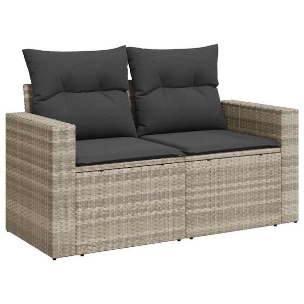 Garten-Lounge-Set 3036719-2 9-teilig Hellgrau