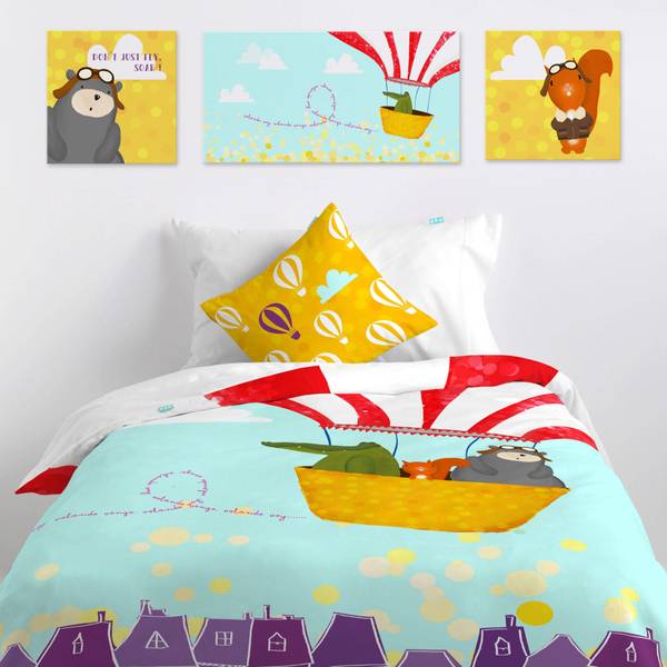 Toile Balloon ride Vinyle - 27 x 1 x 27 cm