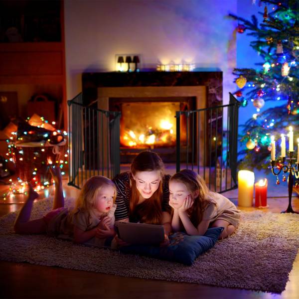 Haardscherm 5 panelen zwart - nylon - staal - 165 x 75 x 94 cm