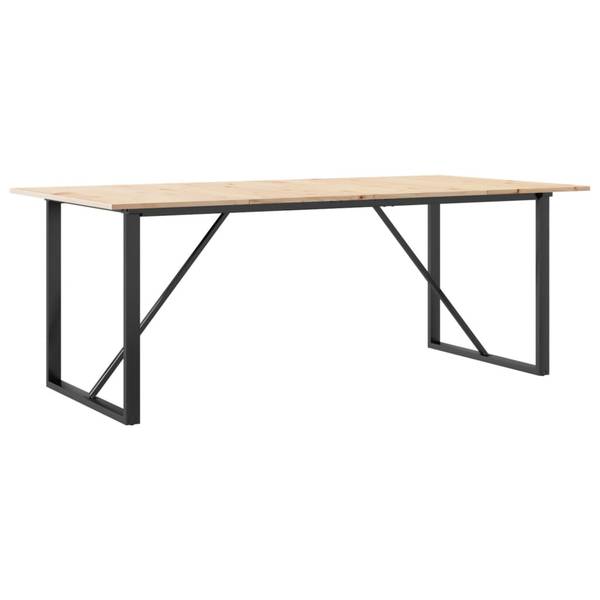 Esstisch 3038412-3 3282679 Braun - Kiefer - 100 x 75 x 200 cm
