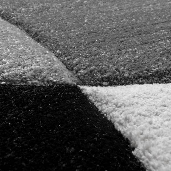 Kurzflorteppich Diamond 664 Schwarz - 240 x 330 cm