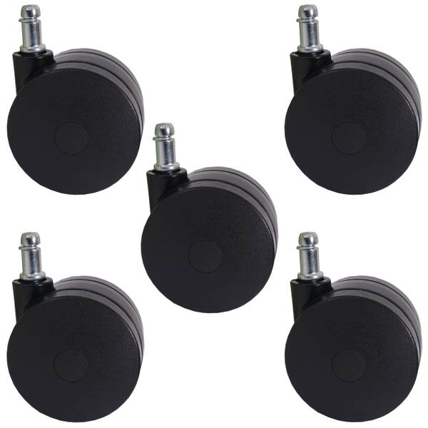 Universalrollen H533 (5er Set) Schwarz - Kunststoff - 5 x 10 x 7 cm