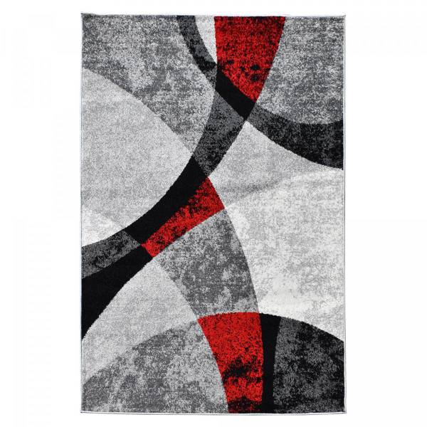 Tapis salon RADULE 200x280 rouge Rouge - Matière plastique - 200 x 1 x 280 cm
