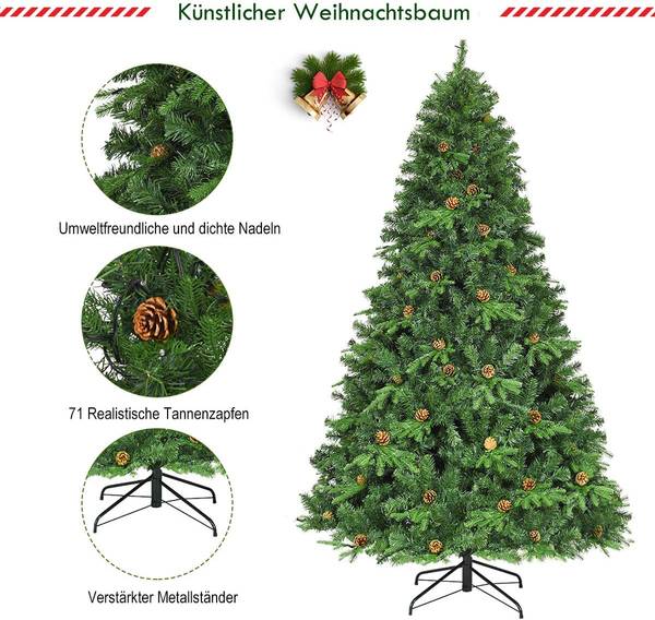 225cm LED Knstlicher Weihnachtsbaum kaufen | home24