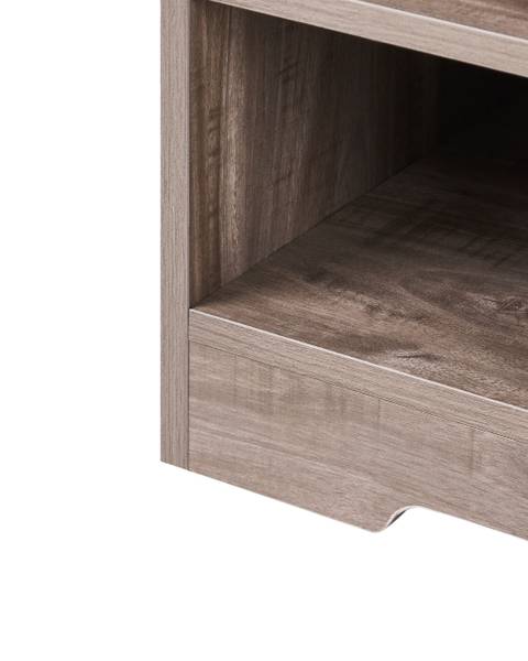 Schoenenkast DENILIQUIM bruin - plaatmateriaal op houtbasis - 80 x 170 x 35 cm