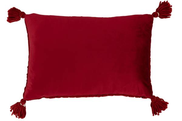 Kissen CRGC Rot - Baumwollstoff - Leinen - Polyester - 39 x 10 x 58 cm
