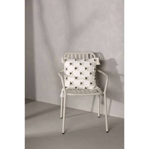 Kissenbezug Millie Weiß - Holz teilmassiv - 45 x 1 x 45 cm