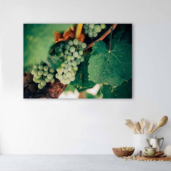 Wandbild trauben 90 x 60 cm