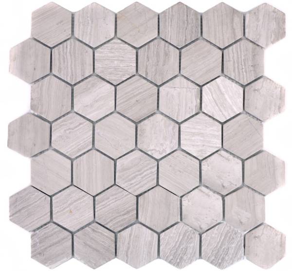 Mosaikfliesen 44-1205 Grau - Stein - 31 x 30 x 30 cm
