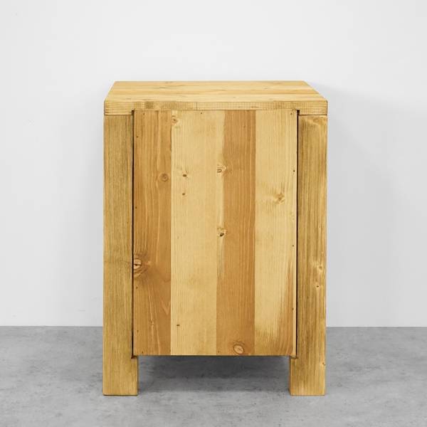 Table de chevet Midland Jaune - Épicéa - 45 x 60 x 38 cm