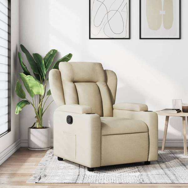 Fauteuil inclinable 3032418-1 Crème - Blanc