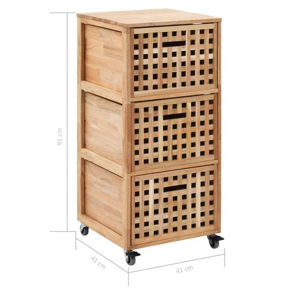 Armoire de rangement 247601 Marron - Bois massif - 41 x 91 x 41 cm