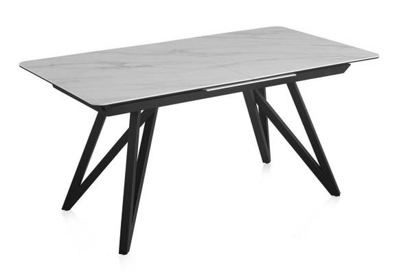 Tisch 10257 Weiß - Keramik - 160 x 76 x 90 cm