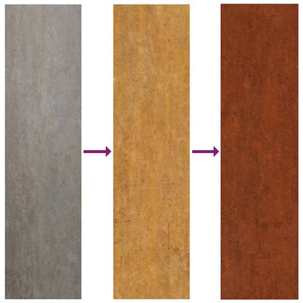 Garten Wanddekoration 824502 Braun - Stahl - 55 x 1 x 55 cm
