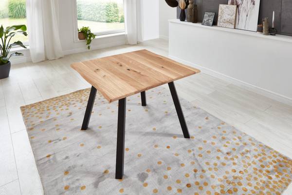 Tischplatte SESSA Beige - Eiche - 90 x 3 x 90 cm